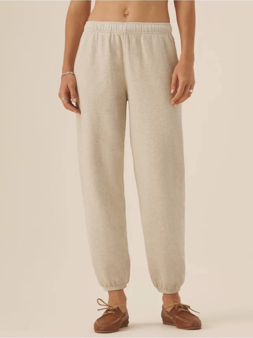 Buck Mason Fleece Brushed Loopback Jogger Sweatpants Heather Gray Size S